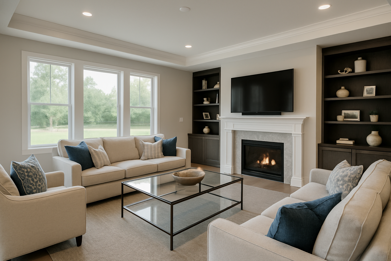 Living room cleaning service